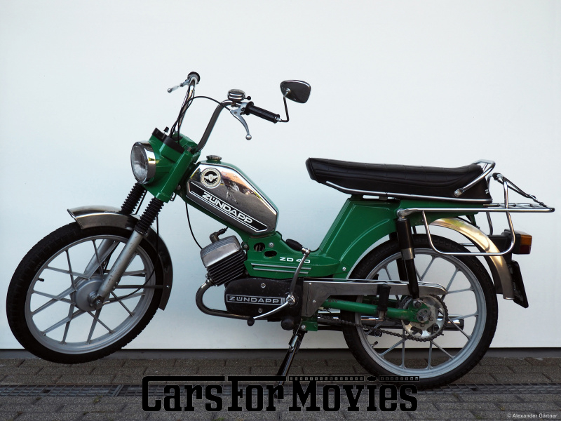 CarsForMovies | Zündapp ZD 40 polizei-grün 1978 Deutschland Grün Grün Einsatzfahrzeug Motorrad Baden-Württemberg 5666 Oldtimer Moped Mokick Mofa